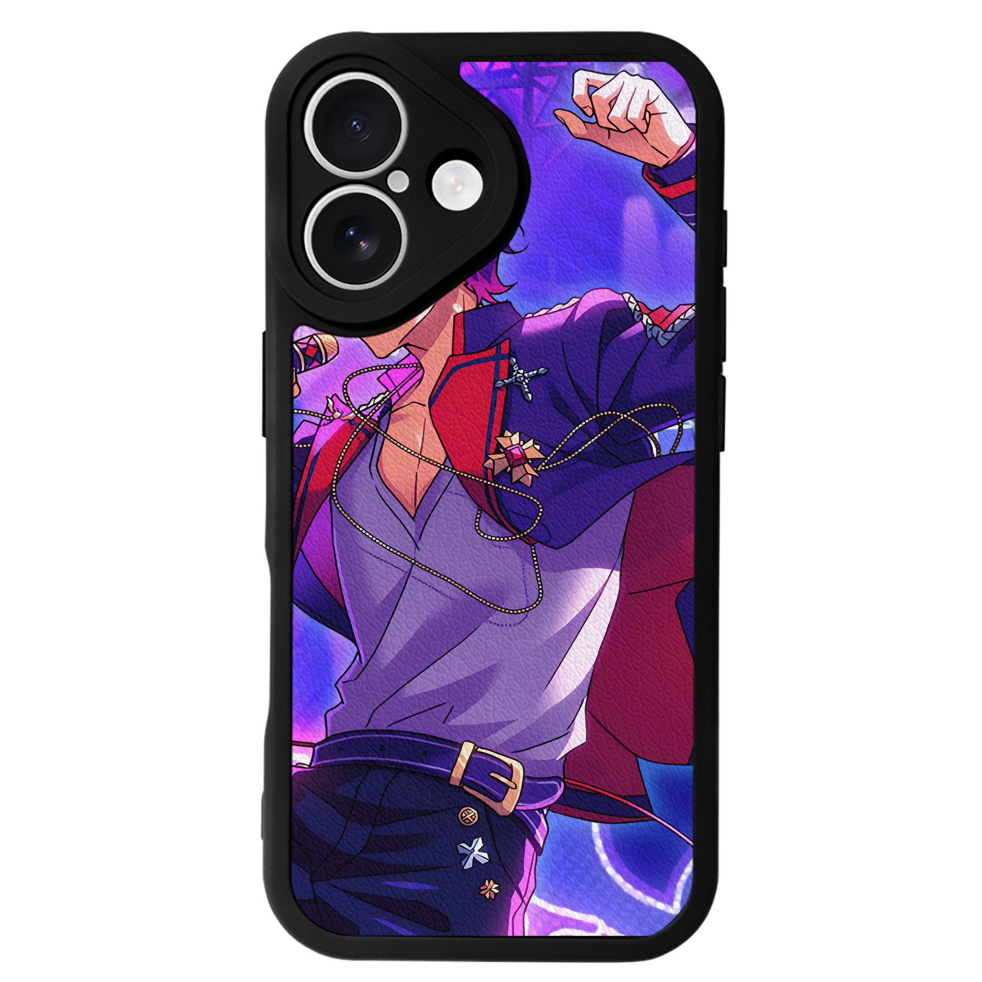 （画像用） あんさんぶるスターズ! Ensemble Stars 【iPhone 16シリーズ対応】シリコンスマホケース（レザー調） 材質：シリコン